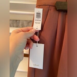 Wilfred - Effortless Pant - Regular Length - Wide Leg - 8 - Mocha Sorbet